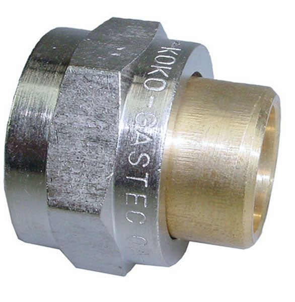 Racor de dos piezas con extremo macho 15mm x M-24