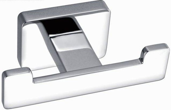 Square towel hook, chrome