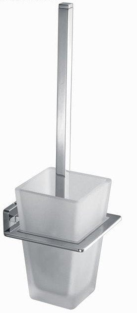 Toilet brush set Square chrome