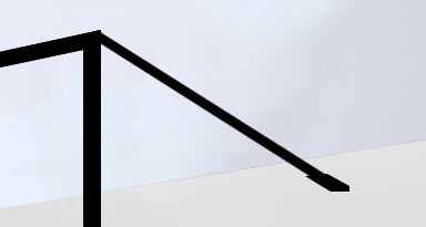 Noire muur stabilisatie stang 120 cm Losse profielen en strips