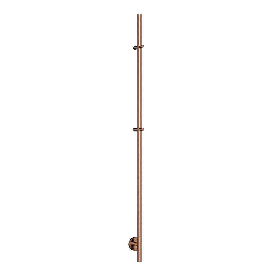 Callista elektrische staafhanddoekradiator 60 Watt 150cm geborsteld brons koper PVD