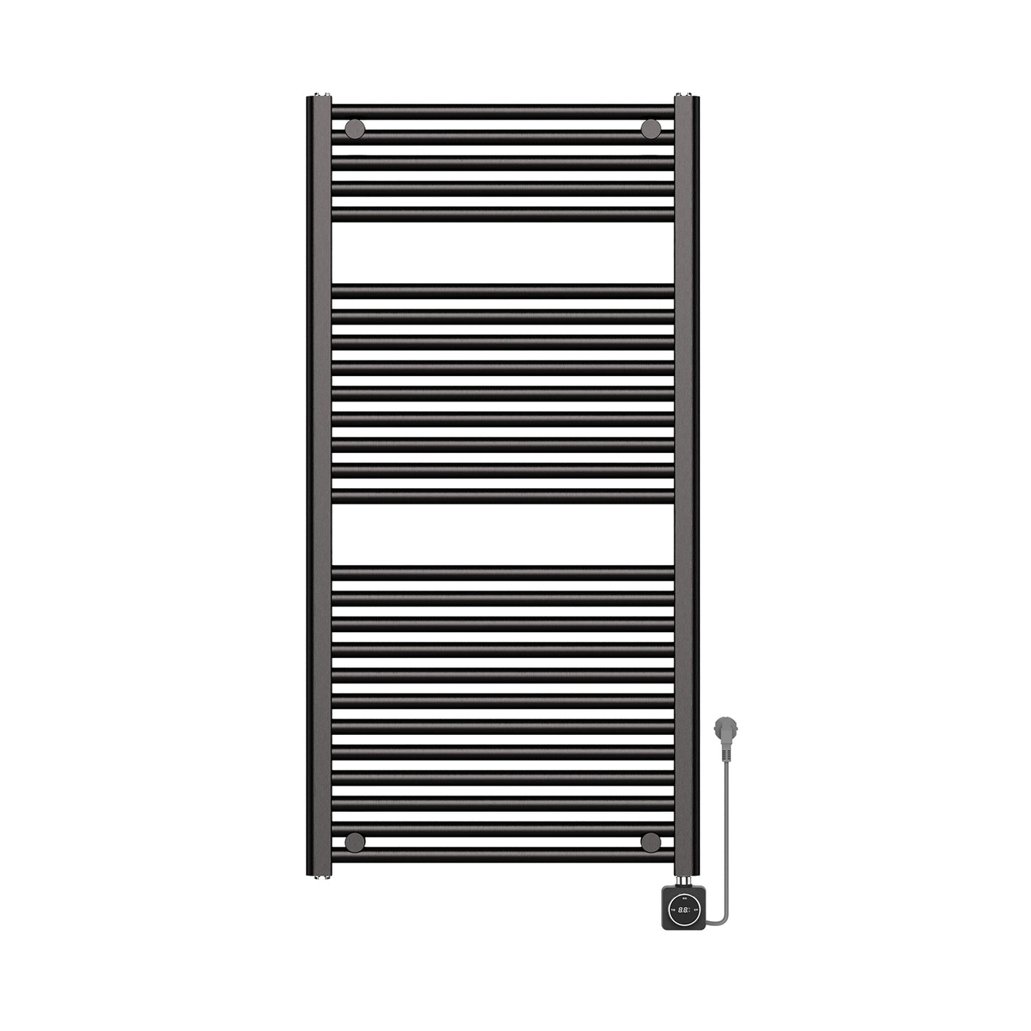 Elara elektrische radiator Smart WiFi 118,5 x 60 cm gunmetal PVD