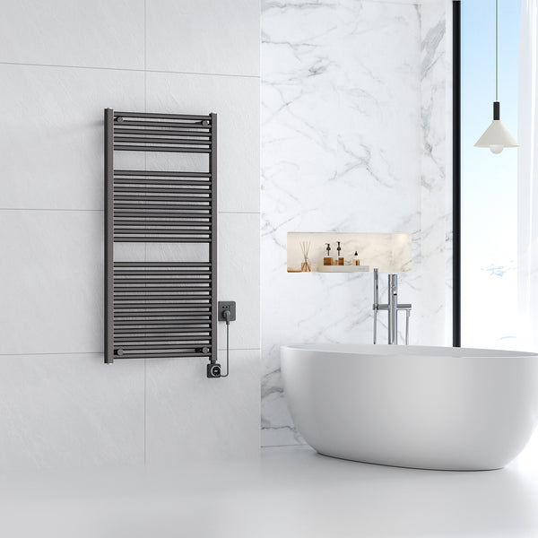 Elara elektrische radiator Smart WiFi | 118,5x60cm | Gunmetal PVD