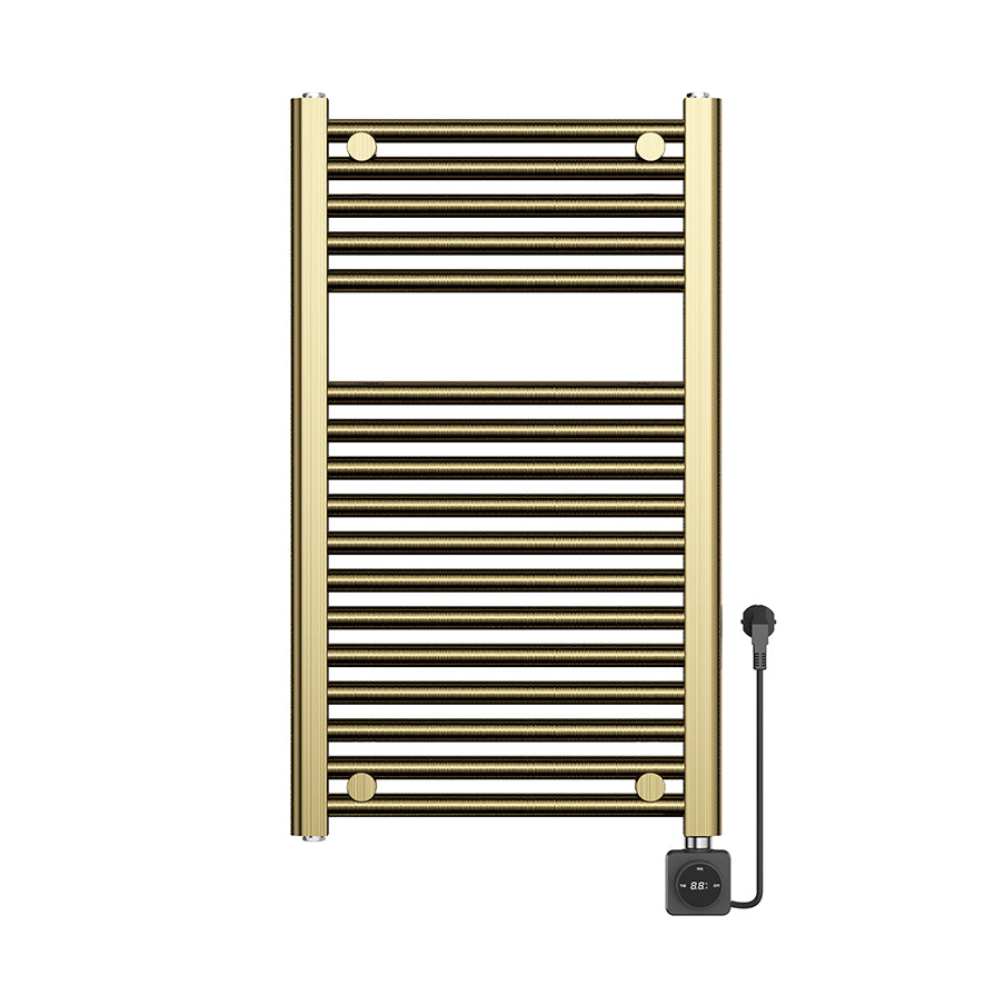 Elara elektrische radiator Smart WiFi 76,6x45cm geborsteld messing PVD
