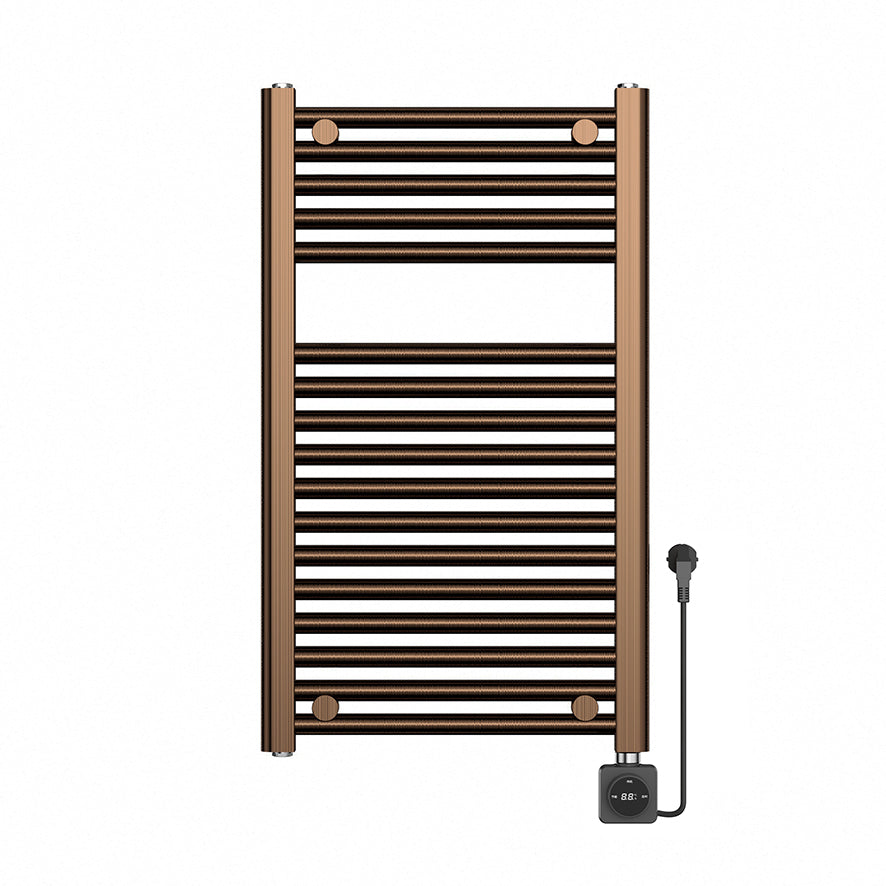 Elara elektrische radiator Smart WiFi 76,6x45cm geborsteld brons koper PVD