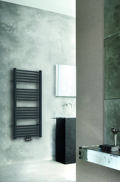 Wiesbaden Tower sierradiator 119x60 cm mat-zwart - WDtegels