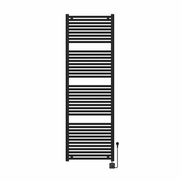 Radiador eléctrico Elara Smart WiFi 181,7 x 60 cm negro mate