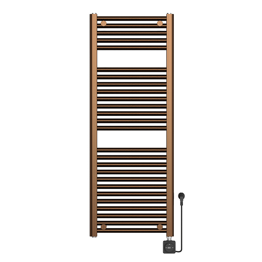 Elara elektrische radiator Smart WiFi 118,5x45cm geborsteld brons koper PVD