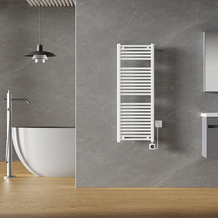 Elara elektrische radiator Smart WiFi 118,5 x 45 cm glans wit - WDtegels