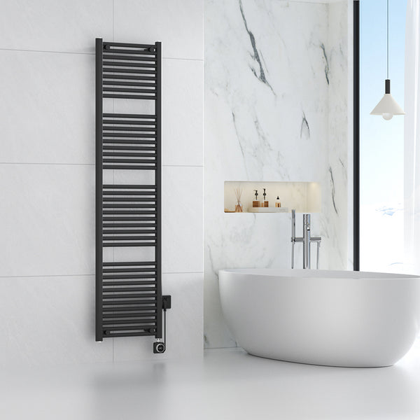 Elara elektrische radiator Smart WiFi | 181,7x45cm | Mat zwart
