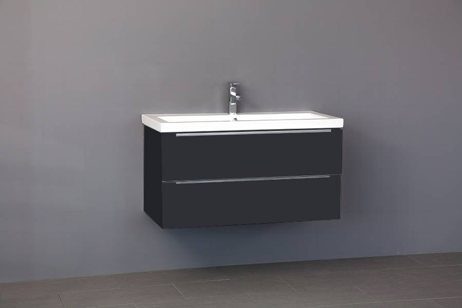 Badmeubel Senza Keramiek 100 Antraciet
