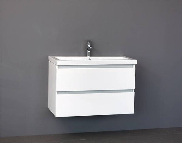 Badmeubel Trend Keramiek 80 Hoogglans Wit