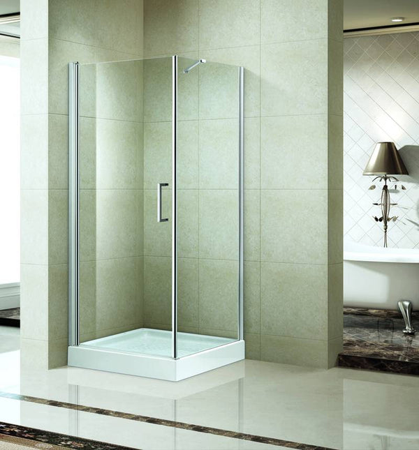 Vierkante douchecabine met swingdeur | 90x90x200cm