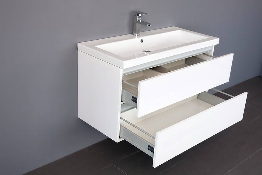 Badmeubel Trend Keramiek 100 Hoogglans Wit