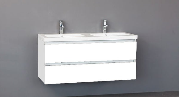 Badmeubel Trend Keramiek 120 Hoogglans Wit