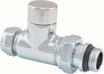 luxe regeltee 1/2''x15 (M22) knel recht chroom - WDtegels