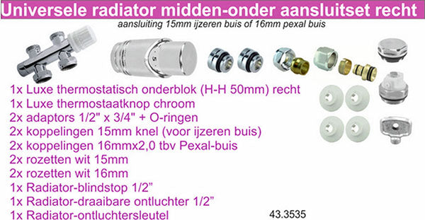 Wiesbaden set onderblok compl. recht 16x2 - WDtegels