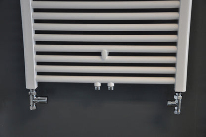 Luxe radiator aansluitset recht chroom - WDtegels