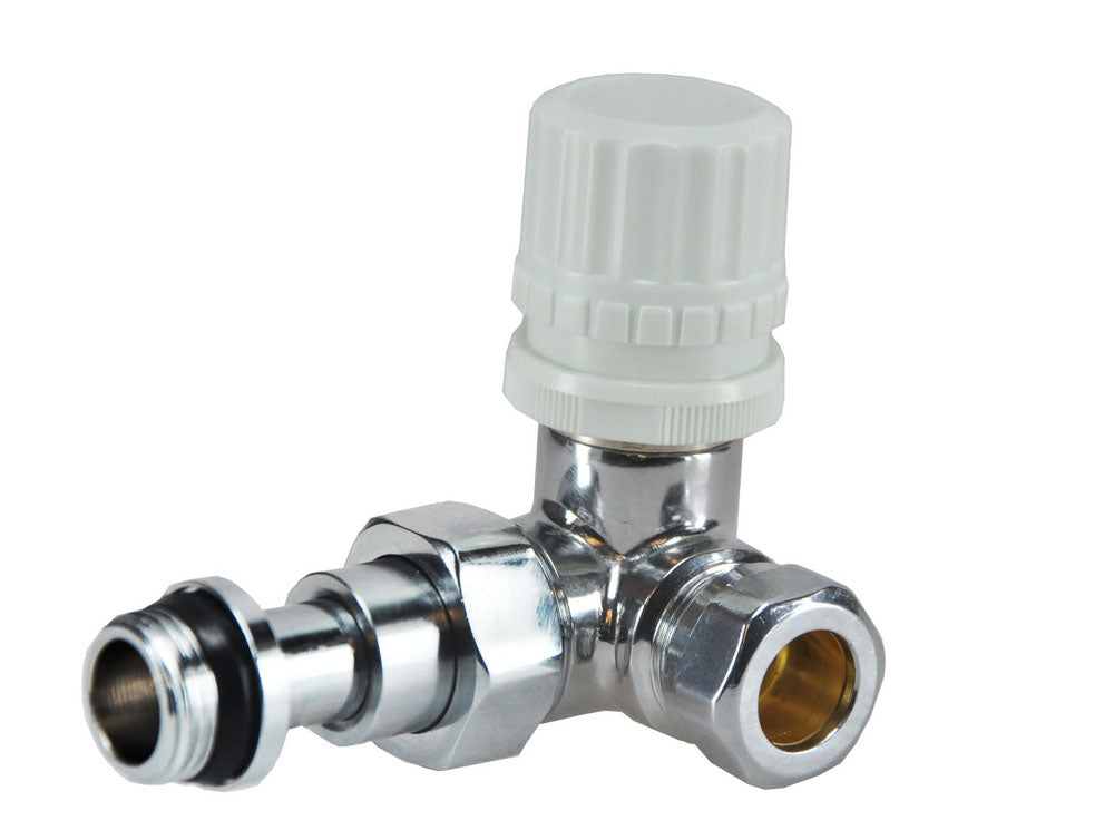 luxe therm. ventiel 1/2''x15 (M22) knel haaks links chroom - WDtegels