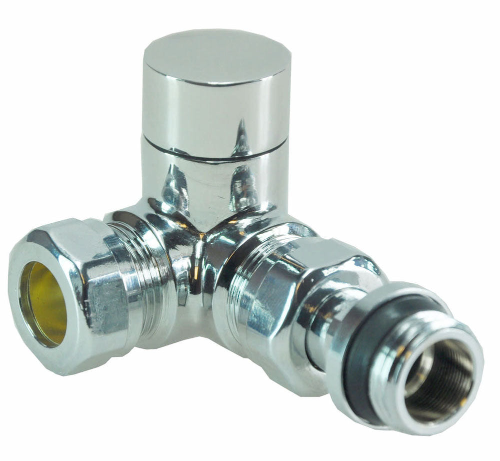 luxe regelvent. 1/2''x15 (M22) knel haaks verkeerd chroom - WDtegels