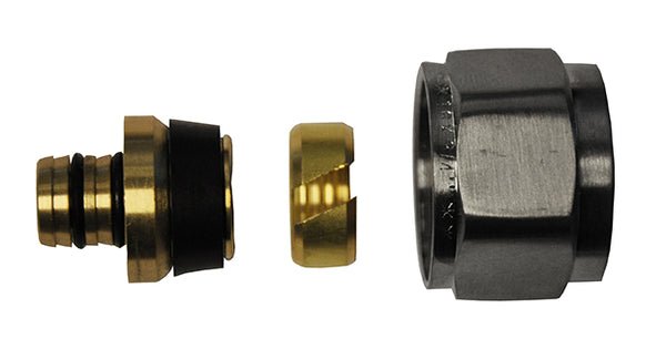 Adaptador de lujo 16x2,0 eurocono de acero cepillado