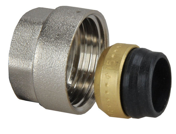 TR-91/A adaptor 3/4" euro x 15mm vernikkeld