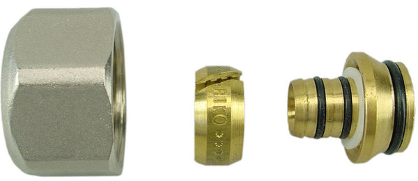 TP-99 adaptor tbv Alu-Pex 16 x 2,0 Euro vernikkeld