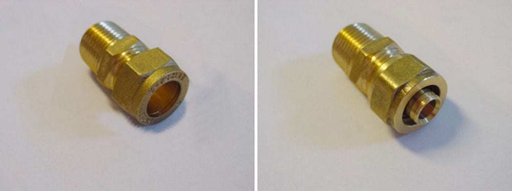 Adaptor 16x2 tbv knel 15mm - afbeelding 2
