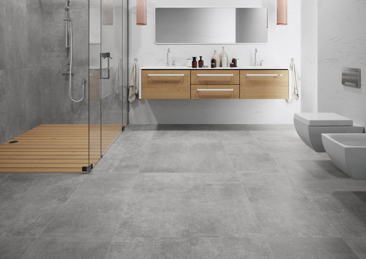 Vloertegel Montego Graphite 40x80 rect - WDtegels