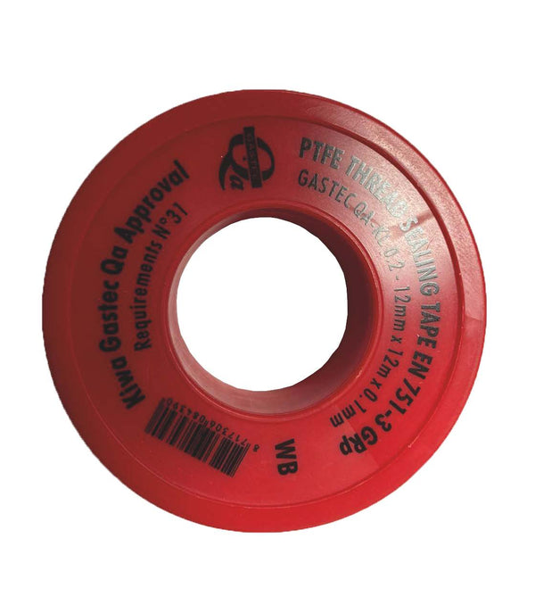 Cinta de teflón Gastec 12 x 0,1mm 12 metros