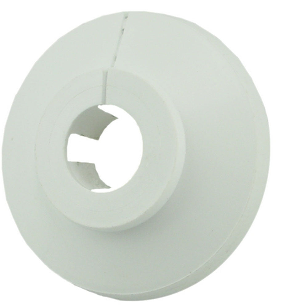 Klemrozet wit rond 28mm