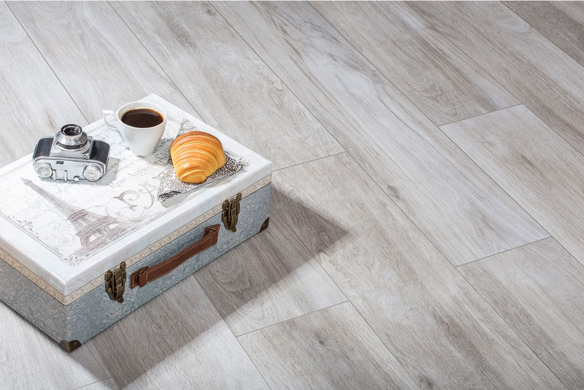 Floor tile Wood Mattina White 19.3x120.2 rect