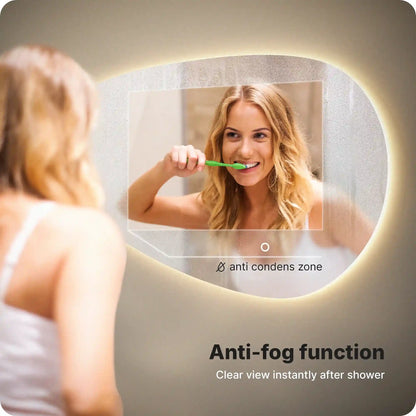 Badkamerspiegel - 120x75cm Asymmetrisch - Frameloos