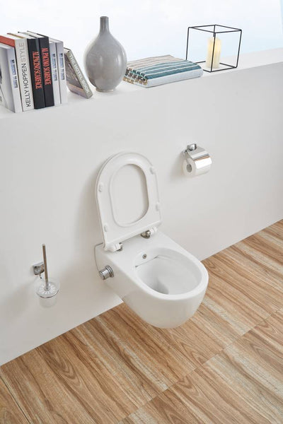 Inodoro de pared Easy Flush Slim con bidé