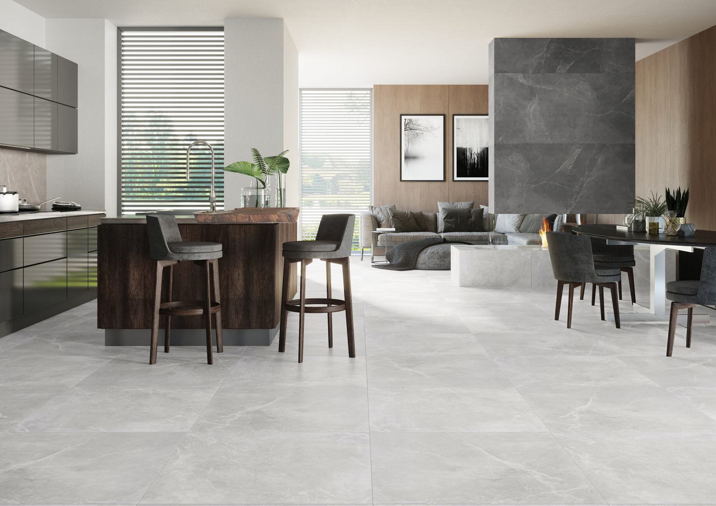 Stonemood White 60x60 rect - WDtegels