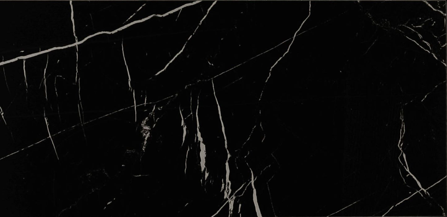 Floor tile Nero Full Lappato Black 30x60 rect