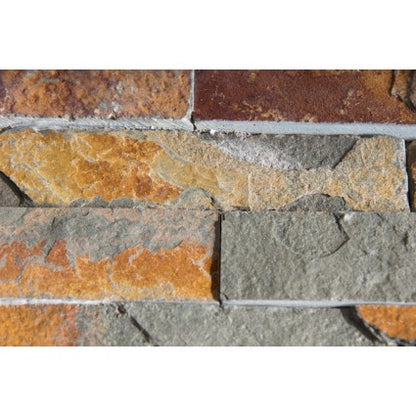 Wandtegel Steenstrip Seattle 10x35 - Leisteen - WDtegels