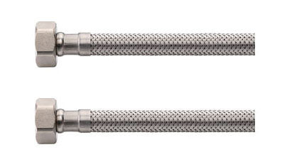 Latiguillo flexible de conexión KIWA 3/8" hembra x 3/8" hembra 50cm RVS
