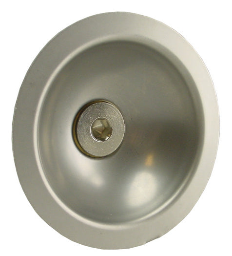 Roseta de fachada 1/2x15 cap. de acero inoxidable