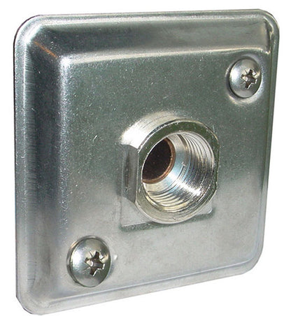 Gevelplaat 1/2 inch x 15mm chroom