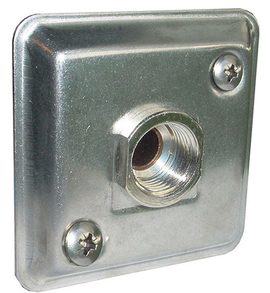 Gevelplaat 1/2" x 15mm chroom