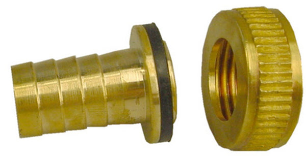 Kit de racor para manguera de latón 1/2x3/4 con anillo de seguridad