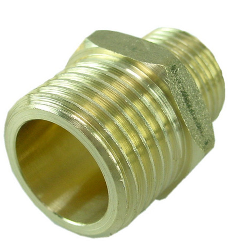 Gasdraad verloopnippel 1x1/2 bu