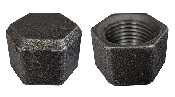 300 malleable dop 3/8" zwart