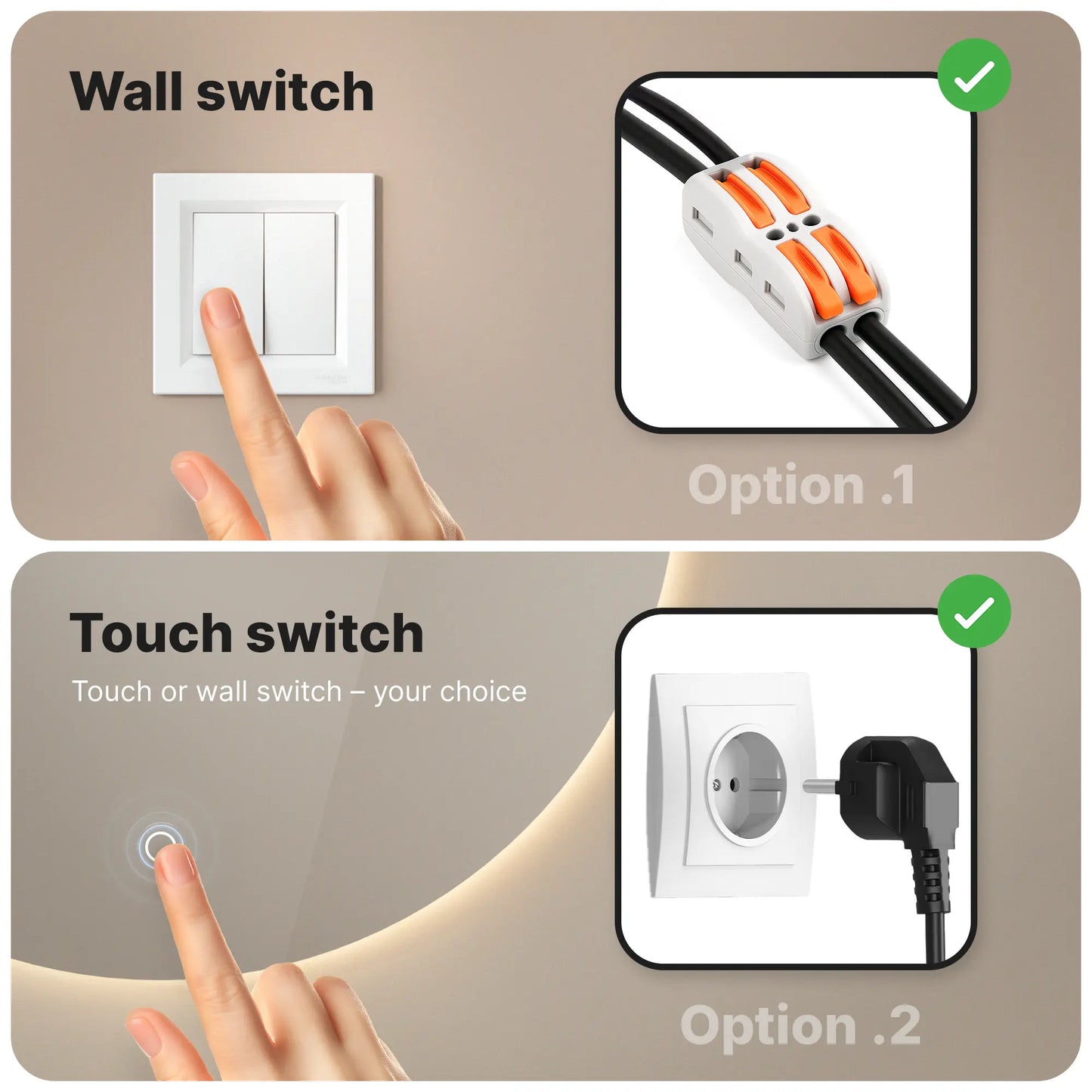 Badkamerspiegel - 80cm - Frameloos