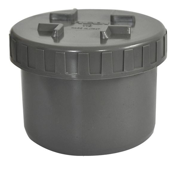 Eindstuk met schroefdeksel 50mm PVC