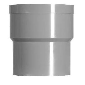 Reductor gris para bajante de aguas pluviales manguito/espiga 110x70