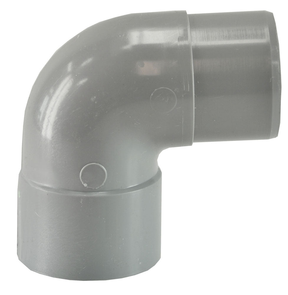 Afvoerbocht mof 40mm x spie 40mm 90 graden PVC