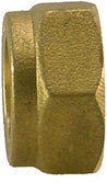 Knel wartelmoer 15mm messing