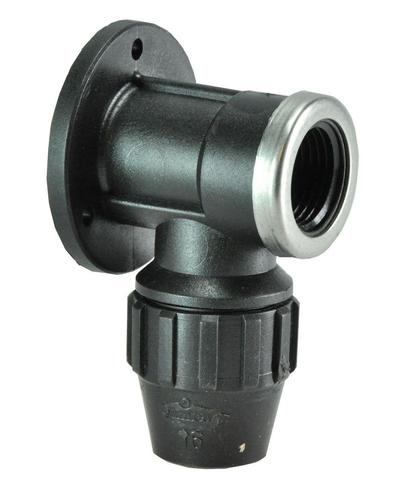 Tyleenkoppeling muurplaat 16mm x 1/2 inch binnendraad